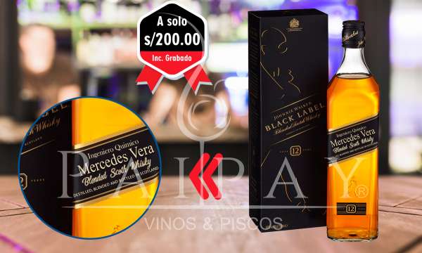 Johnnie Walker Black Label Personalizado